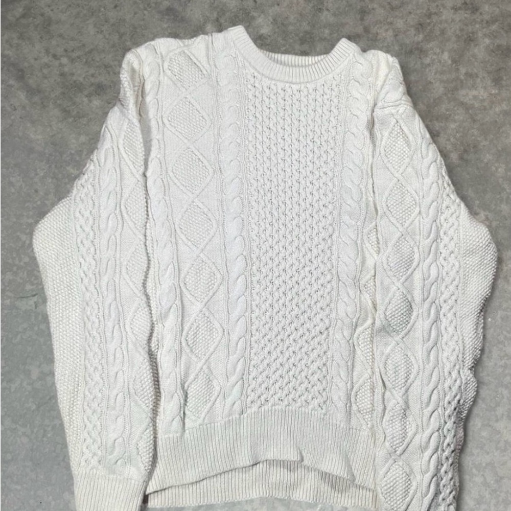 U.S. Polo Assn. Ivory Cable Knit Sweater